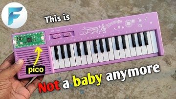 How to make a MIDI keyboard from a toy piano using Raspberry pi Pico