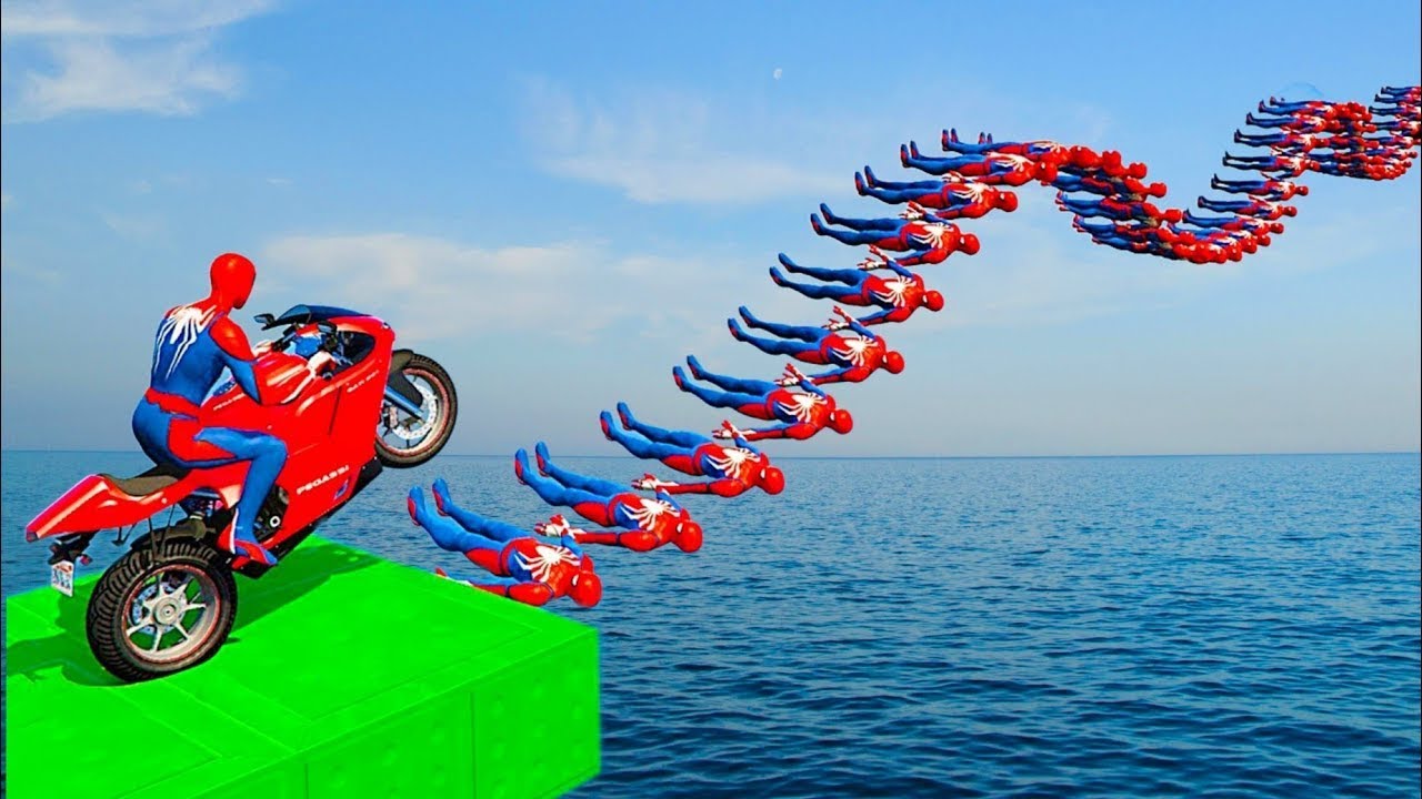 الرجل العنكبوت انقاذ باتمان Spider-Man Rescue batman vs iron man vs venom funny Game GTA 5 superhero