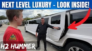 INSANE  Look Inside a Luxury H2 Stretch Hummer Limousine