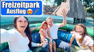 Big surprise 😍 Roller coaster ride at the amusement park! Best summer vacation with family! Mommy...