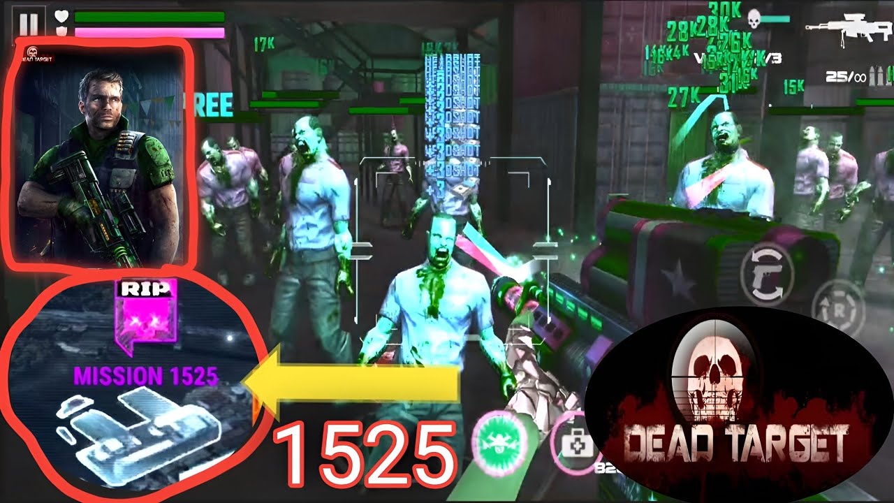 Dead Target: Zombie 🧟 || Welcome To 🥳 || RIP Mission 😈 || (Mission 1525 )🥶 || Satan Gaming 🇮🇳