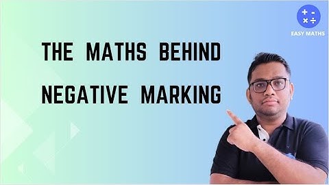 THE MATHS BEHIND NEGATIVE MARKING  || #APSC_CSAT,#APSC_CCE, #QUANTITATIVEAPTITUDE||