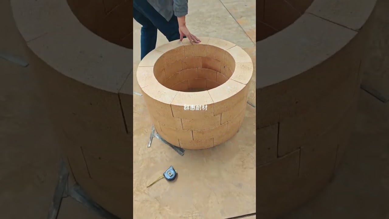 Customized curved refractory bricks for  furnace