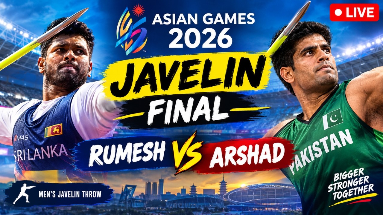 🔴 LIVE | Asian Games 2026 Javelin Final | Rumesh vs Arshad | Men’s Javelin Throw