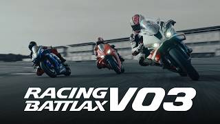 RACING BATTLAX V03: The highest grip performance in BATTLAX history. 😤