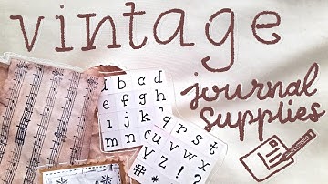 diy: vintage journal supplies || bullet journaling, art journal, scrapbooking, etc.