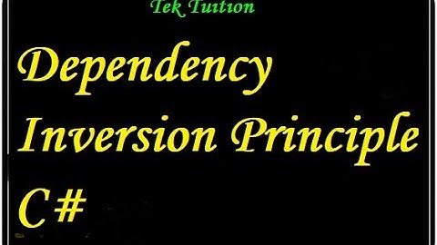 Dependency Inversion Principle C#