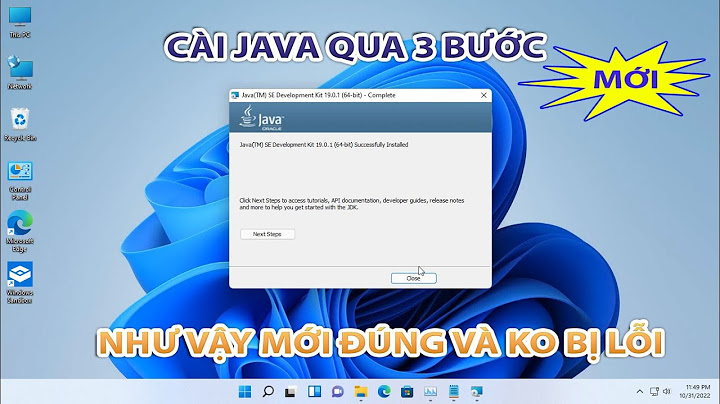 Hướng dẫn cài java cho win 10