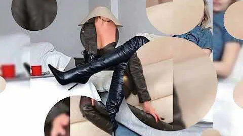 Recommended leather latex thigh high long heels boots ideas for ladies#2022