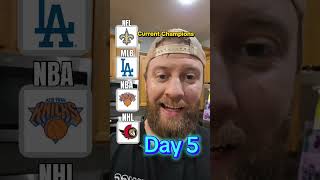 Current Champions Day 5 #nfl #mlb #nhl #nba #sportshorts #sports