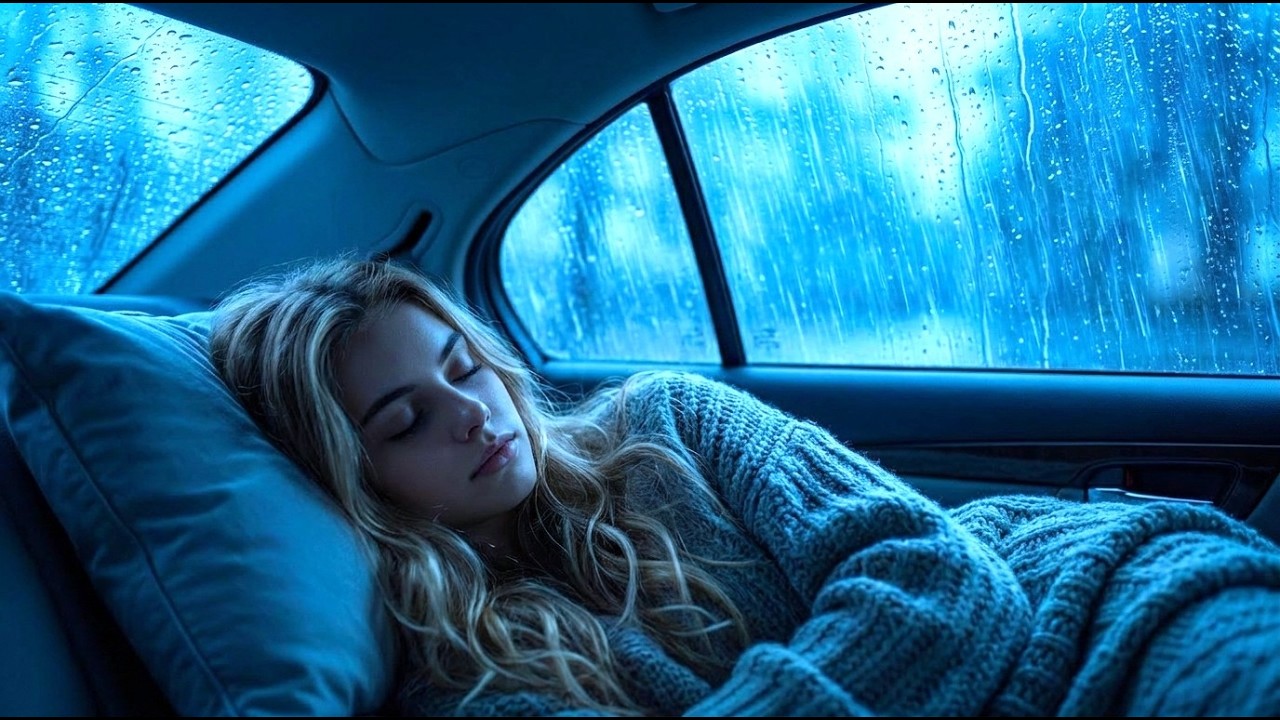 Sleep Instantly with Heavy Rain & Thunderstorm Sounds in a Cozy Car at ...