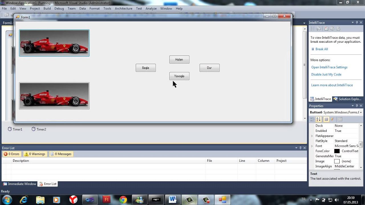 Visual Basic 2010 da Timer Kullanımı - YouTube