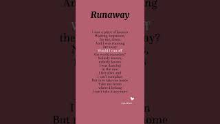 Runaway~Aurora lyrics #ytshorts #song #music #aurora #lyrics