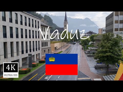 Liechtenstein - Vaduz | Walking through the Capital of Liechtenstein (4K UHD) - with Real Sound