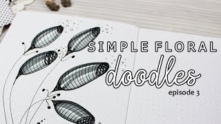 How to draw cool whimsy flowers in a bullet journal