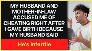 Husband and MIL accused me of cheating right after I gave birth because Husband said he's infertile.