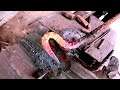We Show You The Easy Way, Blacksmithing Forging a CROWBAR from REBAR.!