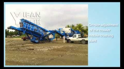 YIFAN Two tracked crusher(crawler mobile crusher) in Solomon