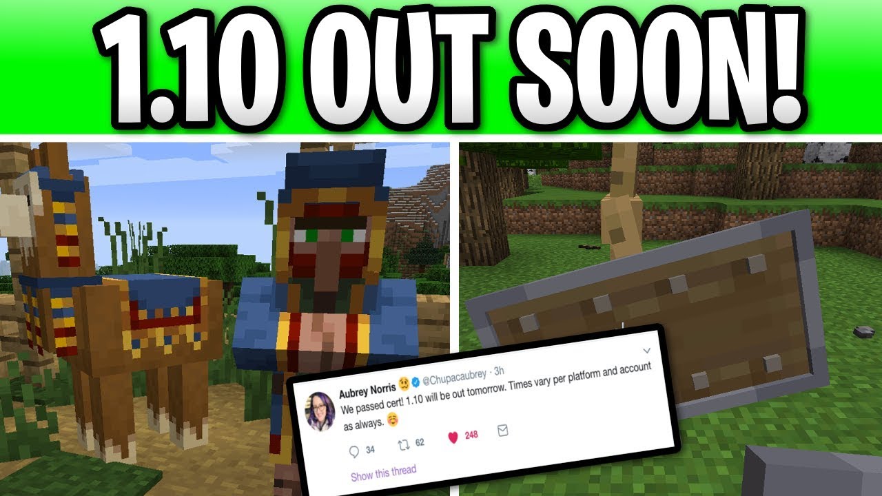 Minecraft 1 10 Update Release Date Pillagers Shields Out Tomorrow Youtube