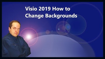 Visio 2019 How to Change Backgrounds