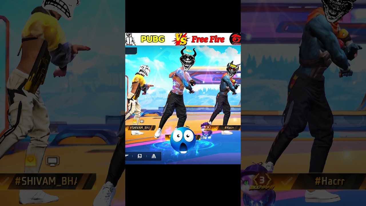PUBG VS FREE FIRE SHAYARI BATTLE 😱🤯 #freefire #trending #shorts #shayari