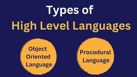 Types of high level programming language. |  Object oriented and procedural  Urdu/Hindi explained |