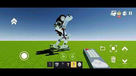 Walk Atlas V1. Humanoid Robot in Evertech Sandbox