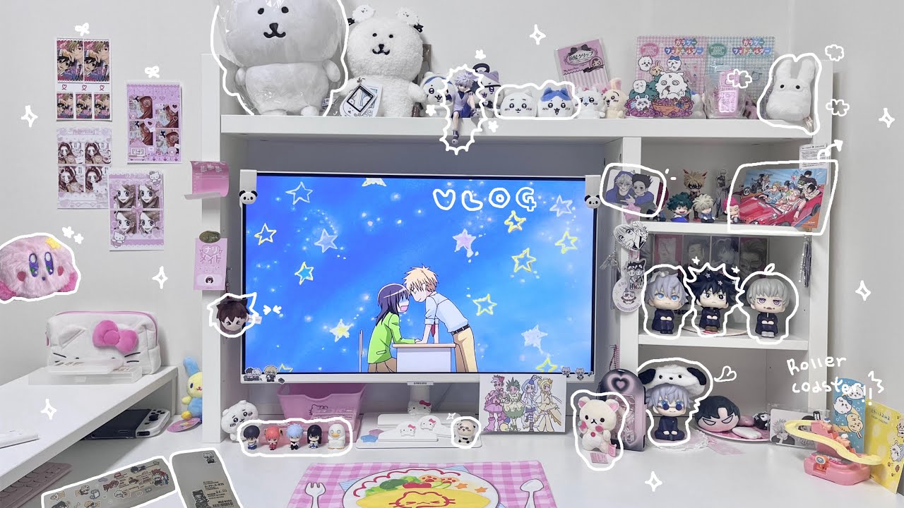 ₍ᐢ๑ • 𖥦 • ๑ᐢ₎ 한달동안 백수의 삶 오타쿠 브이로그 | 책상정리하고 ◦ 이것저것 뜯고 ◦ 사카모토데이즈 헌터헌터 하이큐 보고 ◦ 다꾸하는 바쁘다바빠 백수일상 ミ★ ミ☆