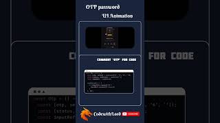 OTP Input Animation in React JS 🔐 | OTP Password UI with Auto Focus | CodeWithLord