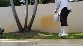 Removing well water stains (not a how to video)