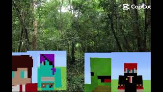 เดินเข้าป่า พาความชิบหายให้แก่ Mikey #minecraft 