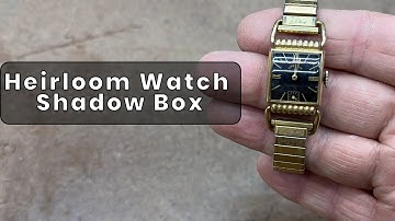 Shadow Box for a Legacy  Honoring a Grandfather