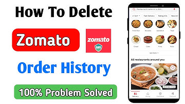 Zomato order history delete kaise kare | how to delete order history in zomato