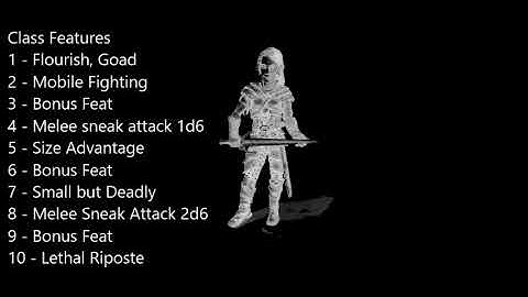D&D 3.5 Prestige Class Review #5  --  The Blade Bravo