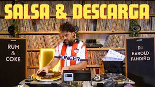 SALSA DURA y DESCARGA 🔥 Vinyl Only Mix - DJ Harold Fandiño | Lulo Records ft. Rum &amp; Coke Miami