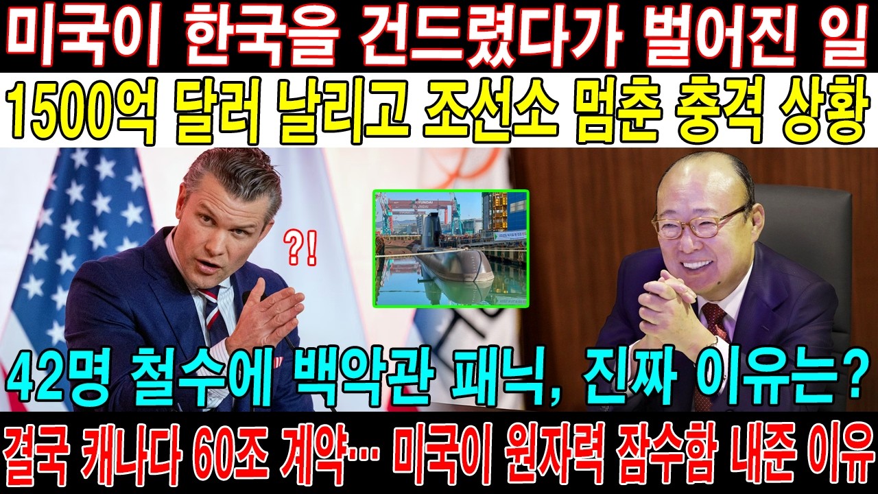 1500억 달러를 거절한 대한민국… 48시간 만에 판을 뒤집은 한국 조선 기술의 힘