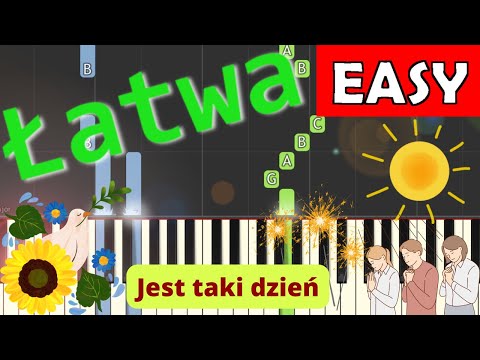 🎹 Jest taki dzień/Dzień jeden w roku (Czerwony gitary)- Piano Tutorial (łatwa wersja)🎵NUTY W OPISIE🎼