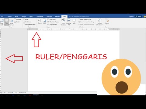 Cara Menampilkan Ruler