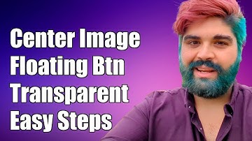 How to Center Image in FloatingActionButton with Transparent Background