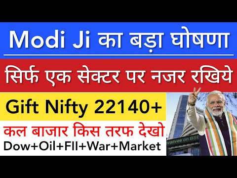 MODI JI का बड़ा घोषना 🔥 SHARE MARKET LATEST NEWS TODAY • TOMORROW ANALYSIS 