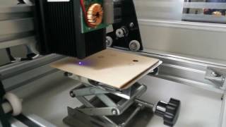 Wood Cutting Demonstration - AS-5 Hobby 10W Laser Engraver