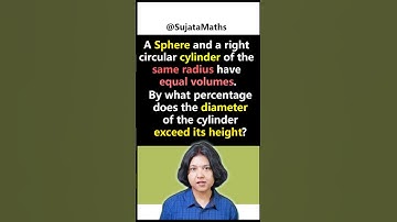 Sphere vs Cylinder Volume Problem | Percentage Trick Question Explained #shorts