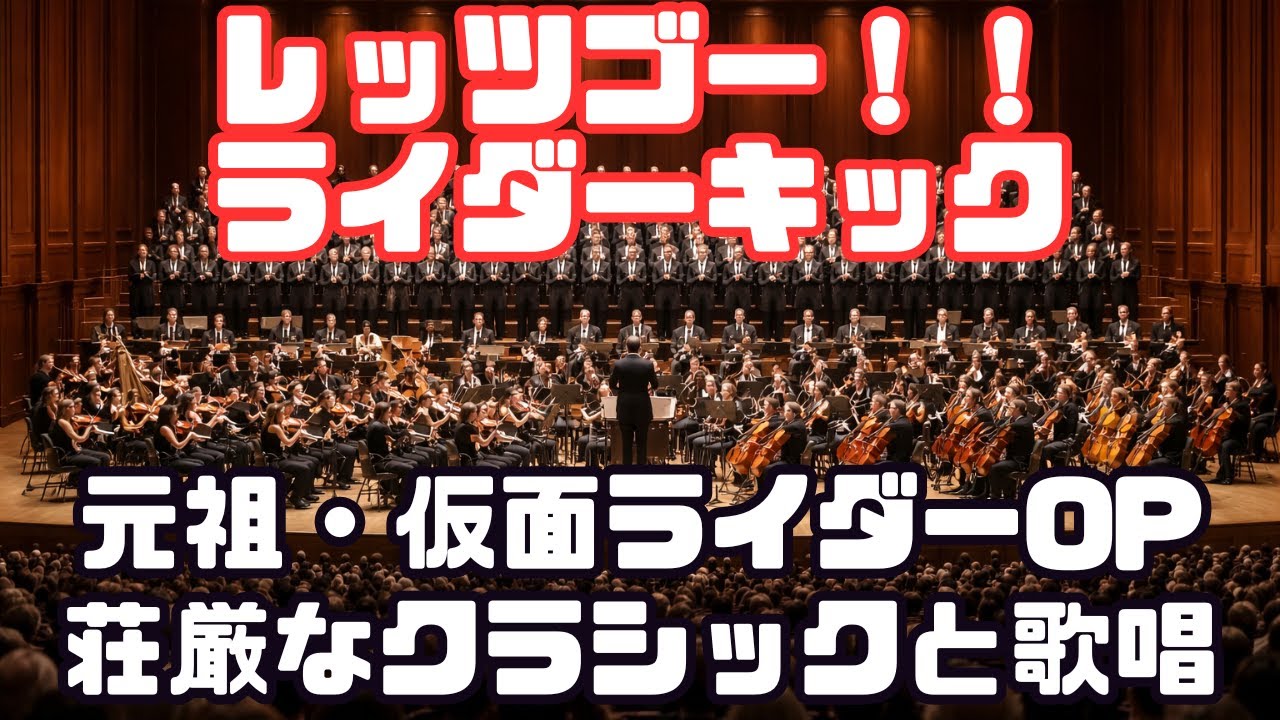 レッツゴー!!ライダーキック【仮面ライダー】オーケストラ版｜Let's go Rider Kick