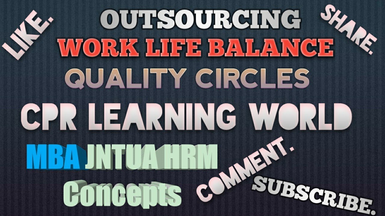Outsourcing, Work life balance and QC