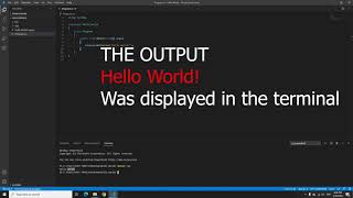 OOP Visual Studio Code C# Pass Task 1 Part 1 Hello World