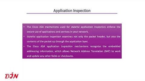 Docinnet(DIN) - Application Inspection in Cisco ASA #cisco #firewall #youtube
