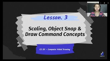 Lesson 3  Scaling, Object Snap and Draw Command Concepts