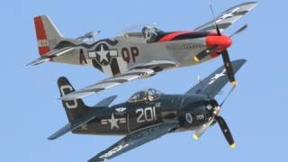 2010 Jacqueline Cochran Air Show - F8F Bearcat \& P-51 Mustang