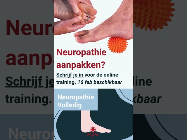 Maandag 16 februari webinar over neuropathie!