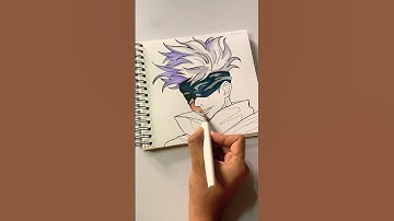 Drawing Gojo With Alcohol Markers - Ohuhu